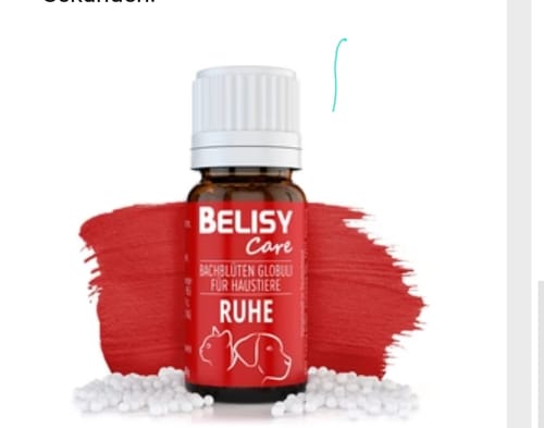 Kundenbewertung mit Foto zu BELISY RUHE Bachblüten Globuli für Hunde & Katzen - 10g
