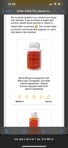 Shabria W. review of Butt & Breast enlargement with Maca root, Fenugreek, and other natural ingredients - Natural Curves Capsules made from natural ingredients image 1 out of 1