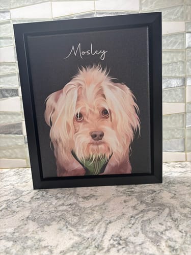 Customer photo review of Pet Art Canvas Wrap
