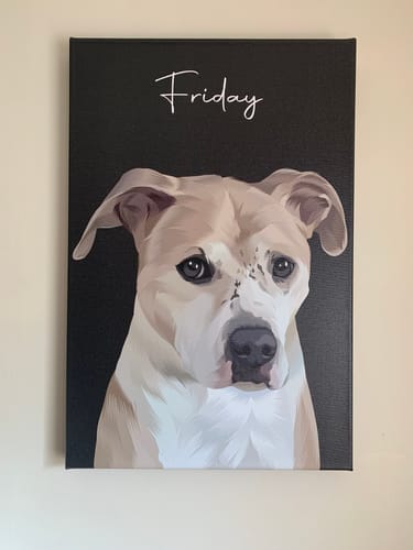 Customer photo review of Pet Art Canvas Wrap