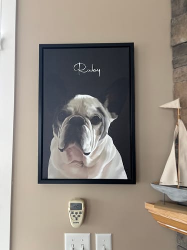 Customer photo review of Pet Art Canvas Wrap