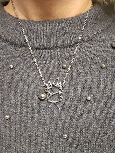 Customer photo review of Persönliche Kinderzeichnung als Halskette oder Anhänger