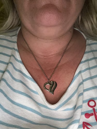 Customer photo review of Halskette mit vereinten Herzen