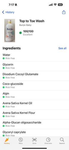 Customer photo review of Top To Toe Wash