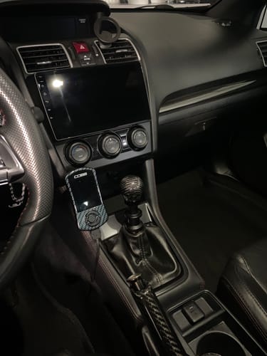Customer photo review of Weighted Black Carbon Fiber Shift Knobs