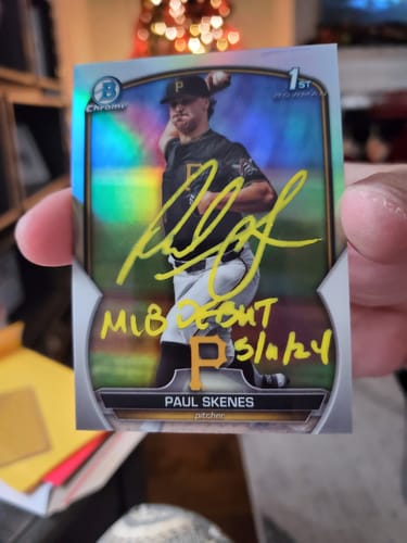 Customer photo review of Paul Skenes Autograph Signing
