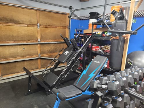 Customer photo review of RitFit BLP01 45 Degree 3-In-1 Leg Press Hack Squat and Calf Raise Machine