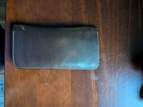 Customer photo review of The Houstonian Long Wallet
