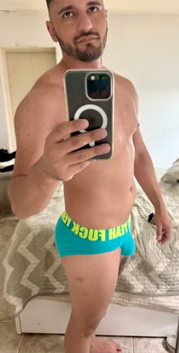 Customer photo review of SUNRISE PUSH UP BRIEF
