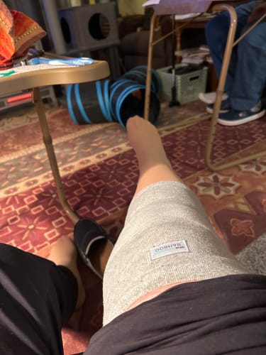 Customer photo review of Premium Bamboo Knee Sleeve (Single)