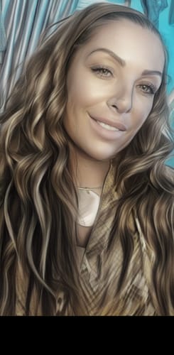 Customer photo review of The Headband Wig Perfect Curl