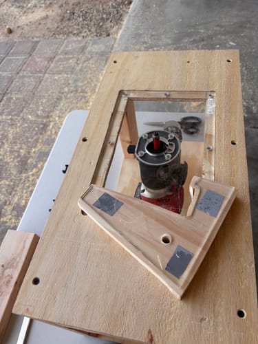 Customer photo review of Milwaukee M18 (2723-20) Palm/Trim Router Table Plate