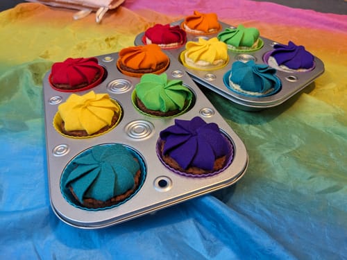Customer photo review of Rayon/Viscose Craft Felt By Yard - FINAL SALE