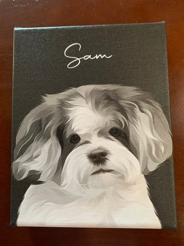 Customer photo review of Pet Art Canvas Wrap