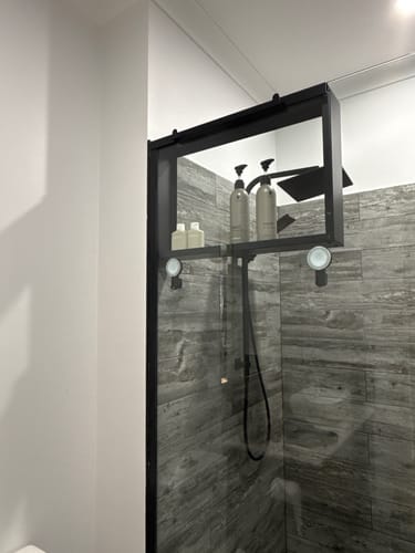 Customer photo review of Shower Shelf Caddy