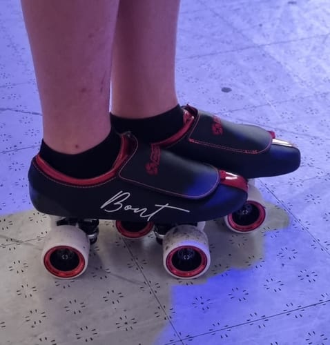 Customer photo review of MyBonts Racer Carbon Speed Skate Boots Special Edition- U Cut