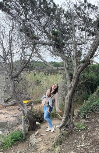 Customer photo review of Taupe Cloud: the Add-On Strap Covers