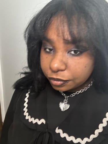 Customer photo review of COSMIC HEART PENDANT