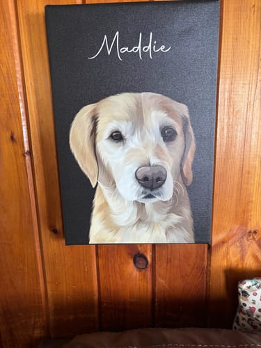 Customer photo review of Pet Art Canvas Wrap