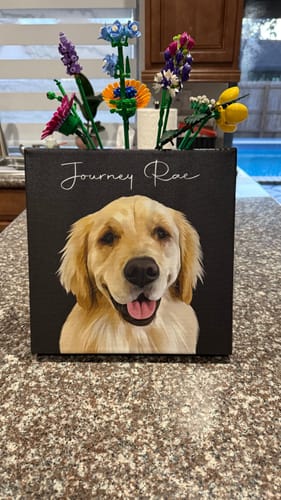 Customer photo review of Pet Art Canvas Wrap