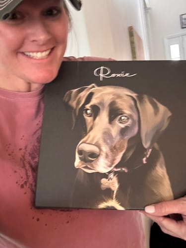 Customer photo review of Pet Art Canvas Wrap