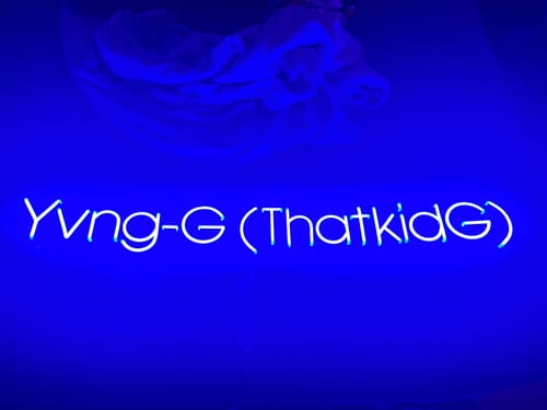 Customer photo review of Custom Neon Signs