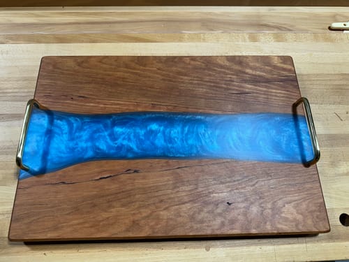 Customer photo review of 18x12x1.5" Silicone Mold For Epoxy Resin - Charcuterie Board Mold