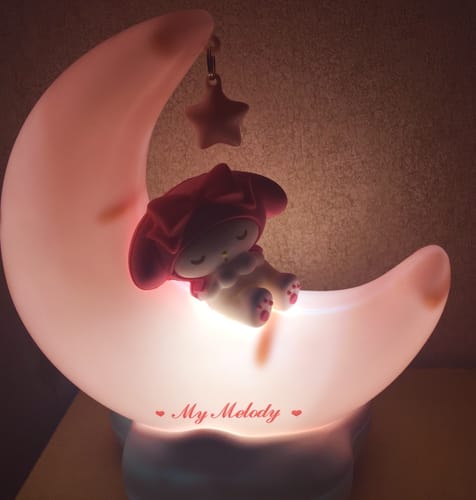 Customer photo review of Cinnamoroll & Kuromi Sweet Dream Moon Star Night Light