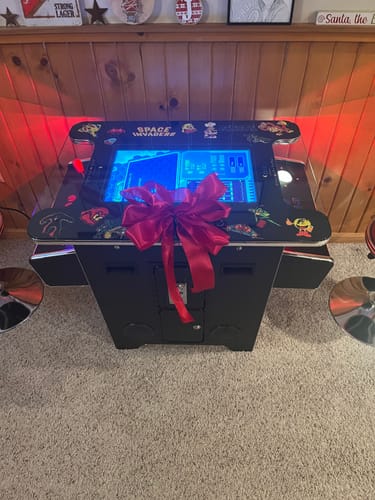 Customer photo review of Cocktail Arcade Machine 412 w/ Track Ball - Blk retro