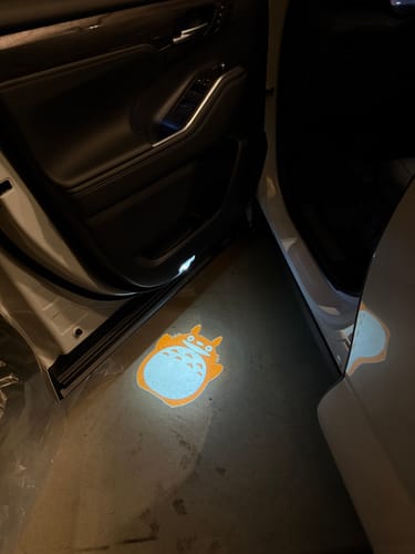 Customer photo review of Custom LED Courtesy Door Projector Puddle Lights for Toyota
