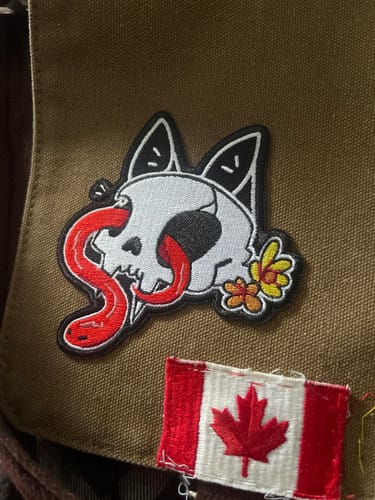 Customer photo review of Cat Skull Patch