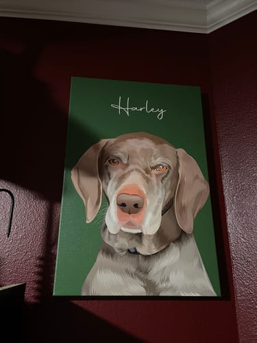 Customer photo review of Pet Art Canvas Wrap