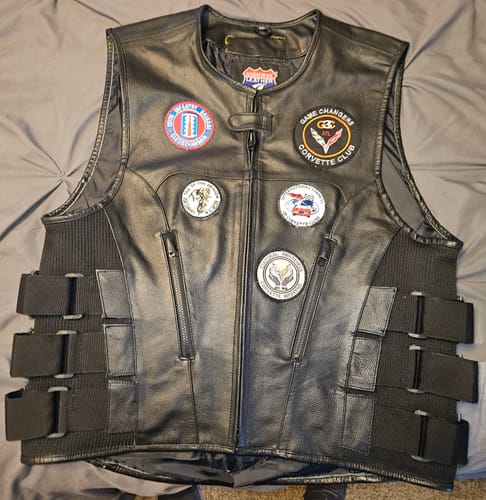 Customer photo review of HL11645SPT Commando - Men's Motorcycle Swat Style Leather Vest
