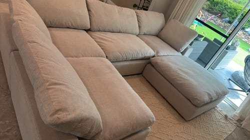 Customer photo review of Cloud Classic Modular | Customizable Corner Sofa Feather Down