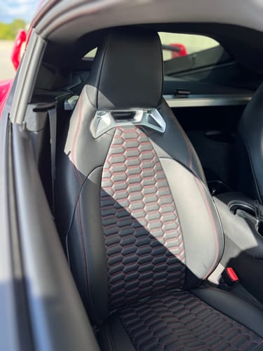 Customer photo review of 2020+ Toyota Supra Custom Leather Seat Covers