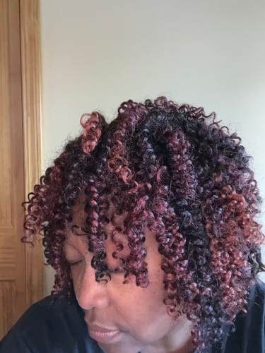 Customer photo review of Outre X-Pression Lil Looks Crochet Hair - 2x 3C Whirly 6"