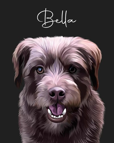 Customer photo review of Pet Art Canvas Wrap