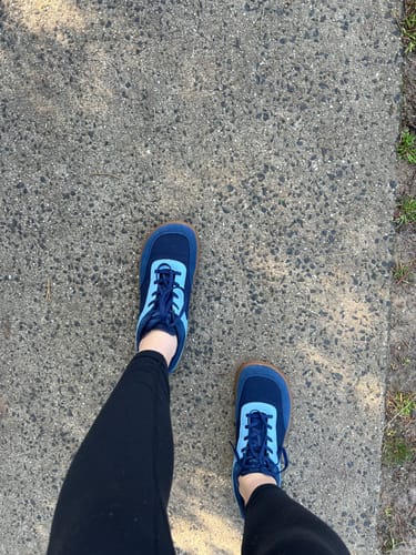 Customer photo review of Lilac - Wide Toe Shoes