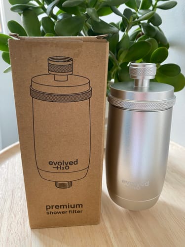 Customer photo review of Evolved H2O™ Advanced Shower filter