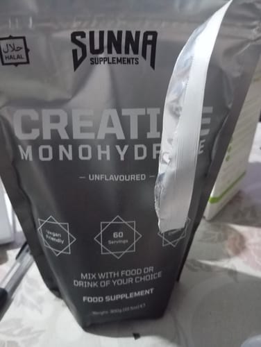 Customer photo review of Premium Creatine Monohydrate