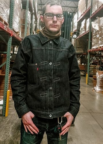 Customer photo review of S806XX 1943 War Simplified Model 1st Selvedge Denim Jacket
