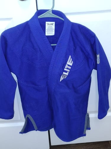Customer photo review of Core Blue Brazilian Jiu Jitsu Kids BJJ Gi