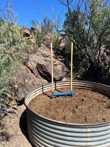 Customer photo review of All-Day Treadlite Broadfork | 20" wide | 4 tines