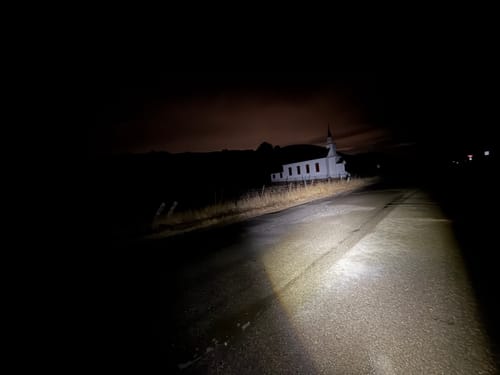 Customer photo review of HORI 1300 DUAL MOUNTED BIKE LIGHT