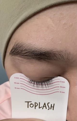 Customer photo review of Toplash eyelash and eyebrow growth serum — 3ml