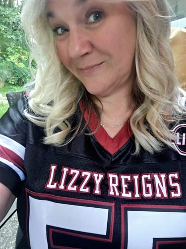 Customer photo review of Custom Football Jersey Personalized Sports Uniform for Men Women Youth