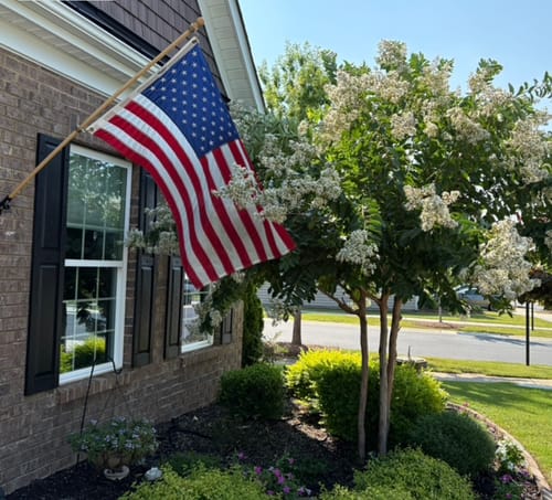 Customer photo review of 6' x 10' American Flag