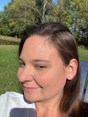 Susan R. review of Petite Faux Diamond Studs Hypoallergenic Earrings for Sensitive Ears Made with Plastic Posts image 1 out of 1