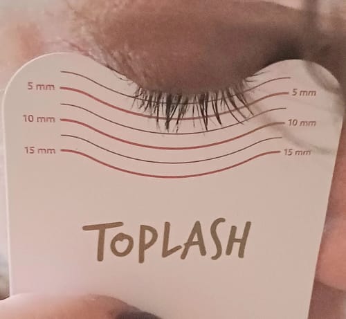 Customer photo review of Toplash eyelash and eyebrow growth serum — 3ml