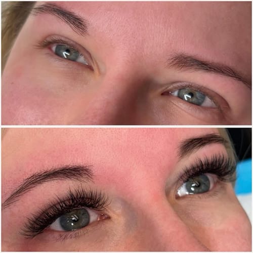 Customer photo review of 0.05 YY LASHES SINGLE LENGTH 8-16MM